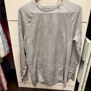 Gray ALO Long Sleeve Shirt